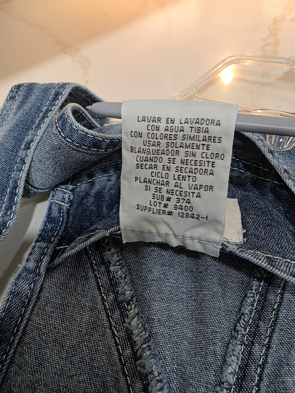 NWT!! BACK TO SCHOOL. Arizona Jean Company Blue Denim Overalls GIRLS MEDIUM. - Picture 11 of 16